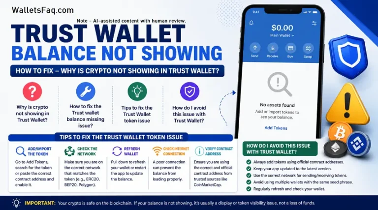 Fix Trust Wallet Balance Not Showing