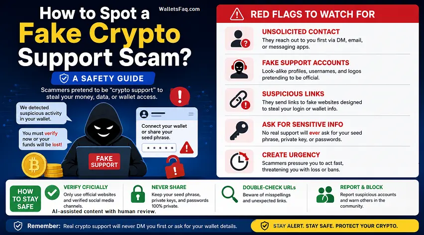 Spot a Fake Crypto Support Scam