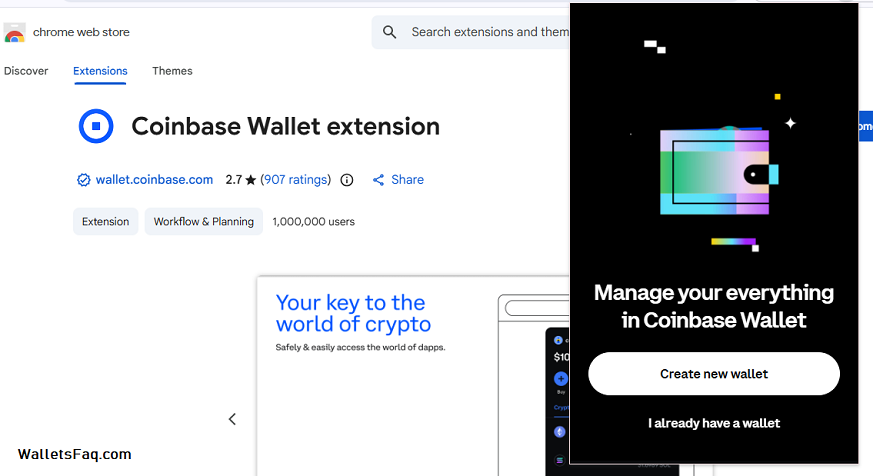 Manage coinbase wallet