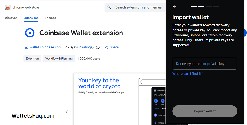 coinbase recovery phrase feature